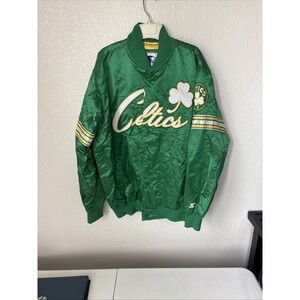 Retro Starter Boston Celtics‎ Satin Jacket Mens size L new without tags